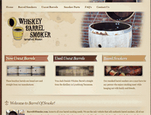 Tablet Screenshot of barrelofsmoke.com